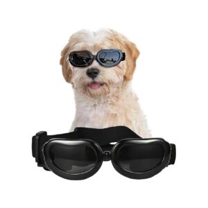 Safe and Comfortable Small Breed Dog Windproof Sunglasses for Eye Protection