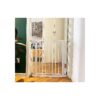 Safe and Convenient Auto-Close Hold-Open Baby Gate for Doorways and Stairways