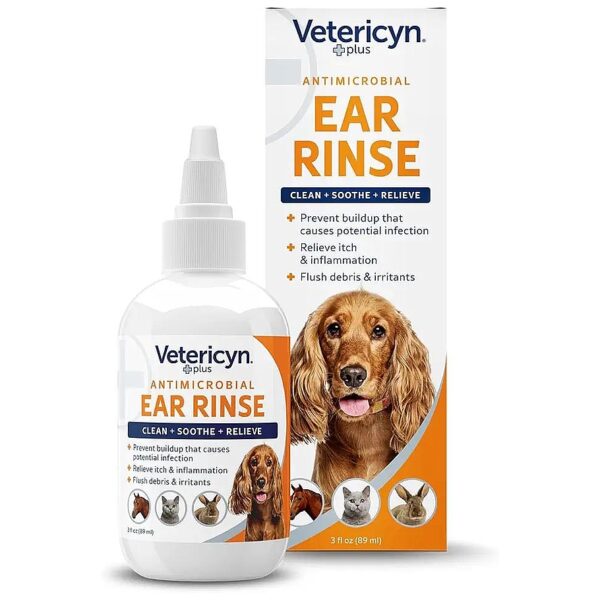 Safe and Convenient Ear Rinse for Dogs Cats and Small Animals with Itchy Ears