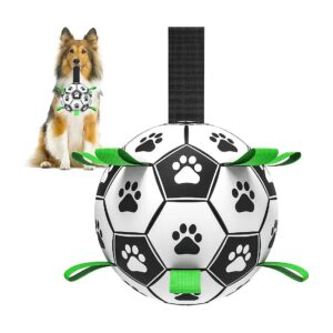 Safe and Durable Dog Soccer Ball with Cotton Yarn Lining for All Breed Sizes