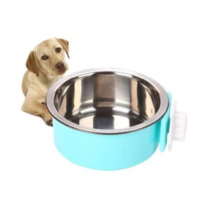 Safe and Durable Pet Bowls for Dog Crate with Stainless Steel Inner Bowl