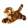 Safe and Durable Tiger Plush Dog Toy for Dogs with Embroidered Eyes and Non-toxic Filling