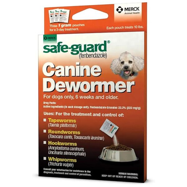 Safe and Gentle Canine Dewormer for Dogs 10lbs and Up Fenbendazole