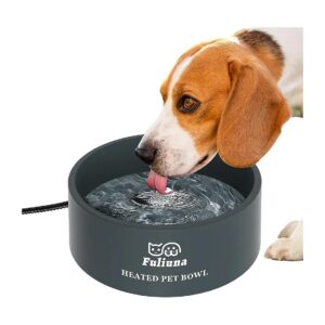 Safe and Heated Outdoor Pet Drinking Water Bowl for Dogs and Cats