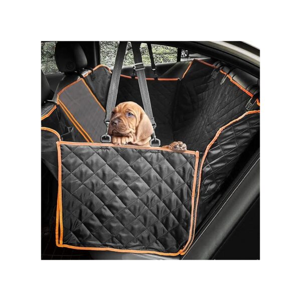 Safe and Secure Back Seat Protector for Cars SUVs Trucks Waterproof Dog Car Seat Cover