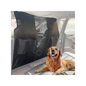 Safe and Secure Dog Car Net Barrier with Adjustable Strap and Storage Bag