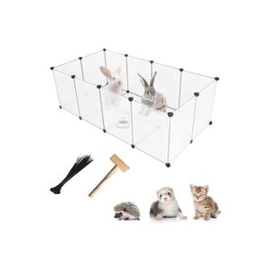 Safe and Secure Pet Playpen for Small Animals - 12 Panels, Adjustable, and Easy Clean