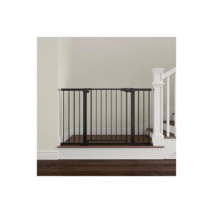 Safest Baby Gate for Pet Owners, Extra Wide, Pressure Mounted, and Auto Close