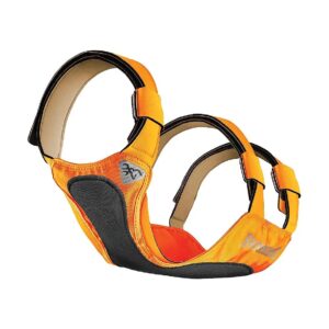 Safety Orange Hunter Dog Vest with Reflective Accents for Comfort and Protection