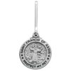 Saint Francis Pewter Pet Tag with Engraved "Protect My Pet" and Phone Number