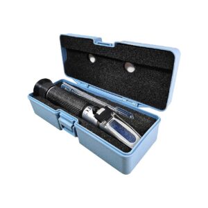 Salinity Refractometer for Aquariums and Marine Monitoring with Temperature Compensation