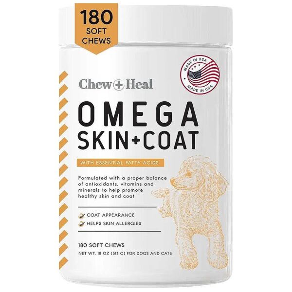 Salmon Omega Treats for Skin and Coat Health in Dogs