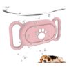 Samsung Galaxy SmartTag2 Waterproof Dog Collar Holder and GPS Tracker Loop Case Pink