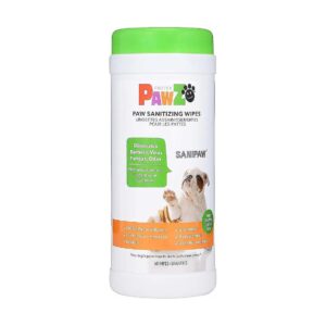 SaniPaw Odor Eliminating Dog Paw Wipes for Remove Street Germs