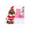 Santa Claus Dog Costumes with Hats for Small to Medium Dogs and Cats