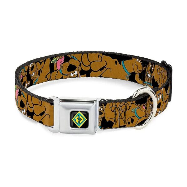 Scooby Doo Stacked Dog Collar with Nylon Buckle for Small Breeds 9-15 inches Neck Small