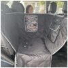 Scratchproof Waterproof Dog Car Seat Cover for Back Seat Half Hammock Design