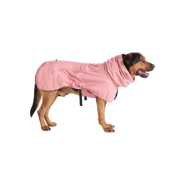 Sea Pink Dog Raincoat with Breathable Comfort for Dogs 20 Pounds and Up