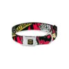 Seatbelt Buckle Dog Collar with Batman Caped Crusader Pattern and 5" Width