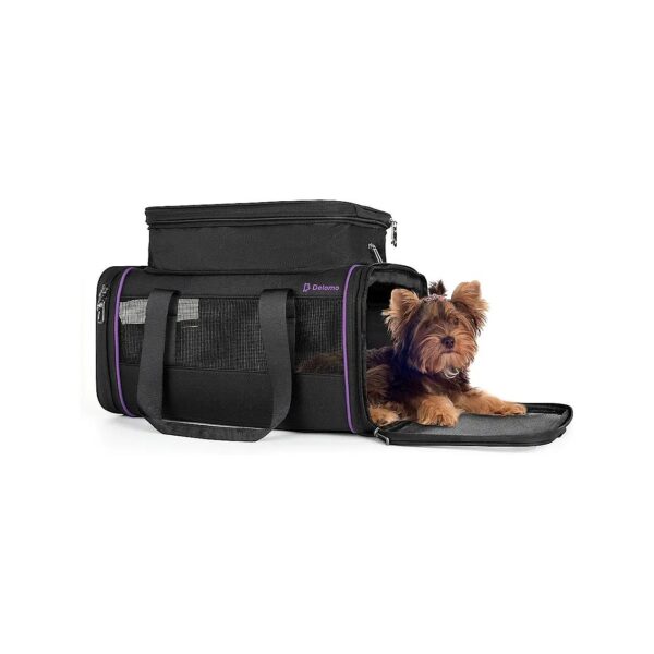 Secure Airline Approved Pet Carrier for Small Medium Dogs Travel