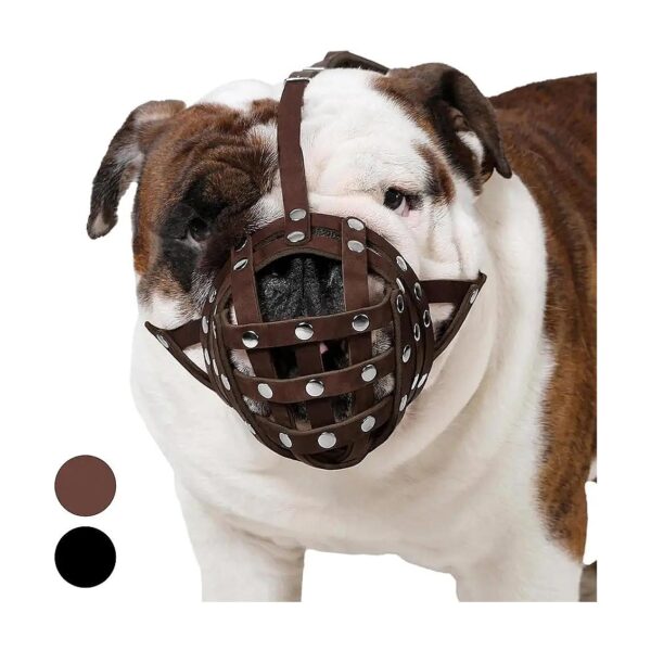 Secure Basket Dog Muzzle for Boxer English American Bulldog Comfortable Wear