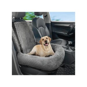 Secure, Comfortable, and Easy to Clean Dog Car Booster Seat for Small to Medium Dogs