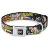 Secure Seatbelt Buckle Dog Collar for Large Dogs Featuring Wonder Woman