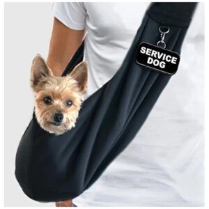 Secure Small Dog Sling Carrier with ID Tag and Hands-Free Design for Daily Use