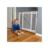 Secure Stairway Gate for Toddlers with Safety Latch and Hardware Mount