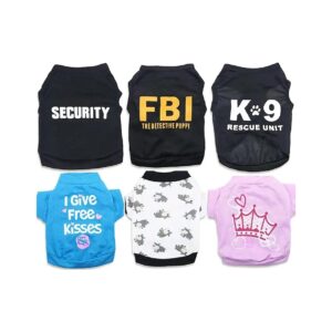 Security Dog Clothes Police K9 Unit Costumes for Small Dogs Boys Puppies