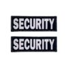 Security Reflective Dog Patches Black with Hook Fastener for Vests and Harnesses