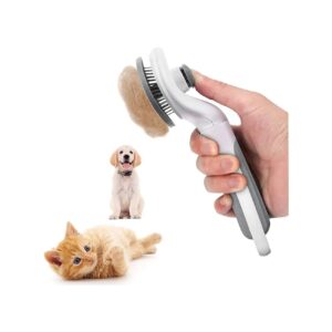 Self Cleaning Cat Brush Removes Undercoat and Mats for Hygiene