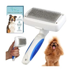 Self Cleaning Dog and Cat Brush for Short Hair Tangles and Shedding