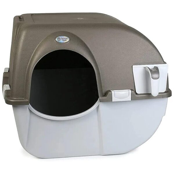 Self Cleaning Litter Box for Cats Up to 12 Lbs with Easy Roll Design