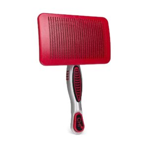 Self Cleaning Slicker Brush for Large Dogs Removes Loose Hair and Mats