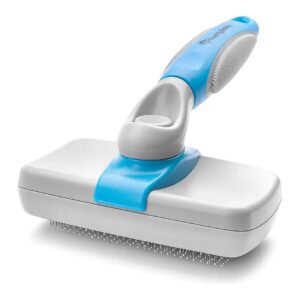 Self Cleaning Slicker Brush for Medium to Large Dogs and Cats with Fine Wires