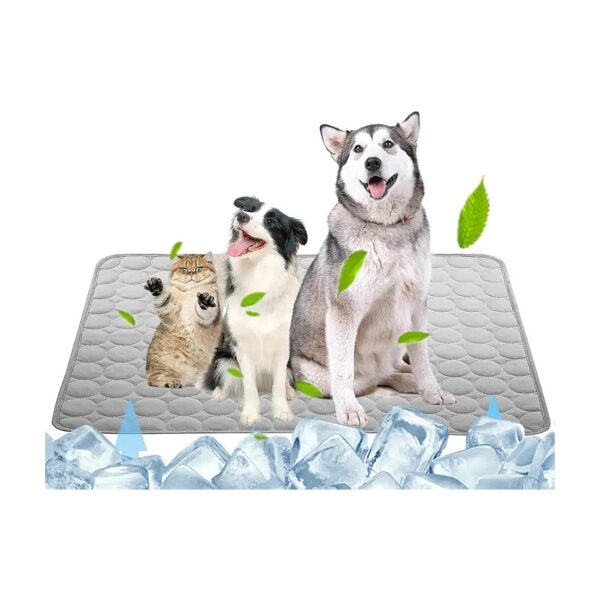 Self Cooling Dog Bed, Non-Toxic Breathable, Cooling Nylon Fiber, No Water Needed