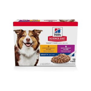 Senior Dog Food Variety Pack with Balanced Nutrition for Energy Immune System