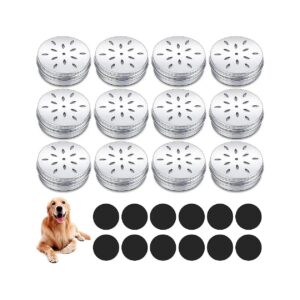 Set of 12 Aluminum Dog Scent Training Boxes with Magnetic Dots