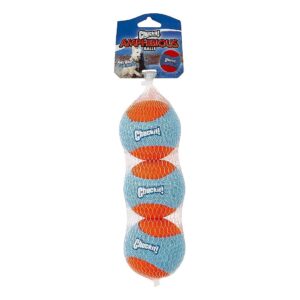 Set of 3 Medium-Sized Amphibious Fetch Balls for Water Play