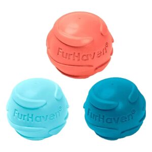 Set of 3 Squeaky Ball Toys for Small to Medium Size Dogs