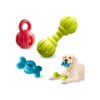 Set of Three Dog Chew Toys for Small Medium Large Breeds with Yak Cheese Treat Dispenser