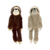 Shake and Squeak Sloth Plush Dog Toy for Intricate Play and Cuddling Companion