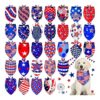 Shaped Bandanas 30 Pcs adjustable Polyester Pet Scarf for Dogs and Cats