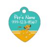 Shaped Metal Pet Tag with Custom Font, Name, and Phone Number for Dogs and Cats