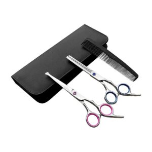 Sharp and Adjustable Dog Grooming Scissors for Short and Long Haired Dogs and Cats