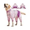 Shedding Dog Jumpsuit for Large Dogs - Soft Cotton Blend and Comfortable Fit