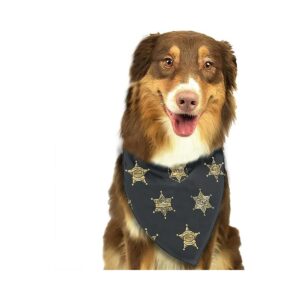 Sheriff Badges Dog Bandana Scarf Accessories for Small Medium and Large Dogs and Cats