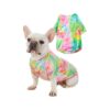 Shirts for Small Dogs with Tie Dye Colorful Design and 2XL Size