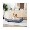 Shredded Memory Foam Dog Bed Pillow with Removable Washable Cover and Orthopedic Support